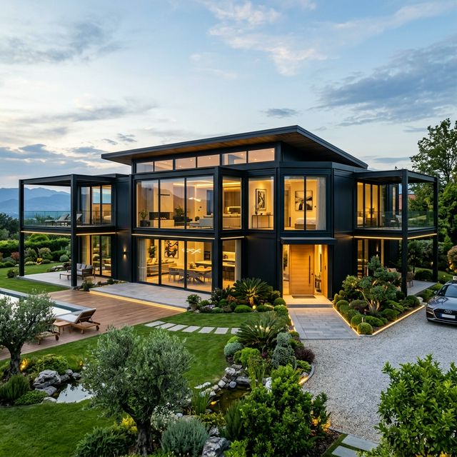 Expandable container house