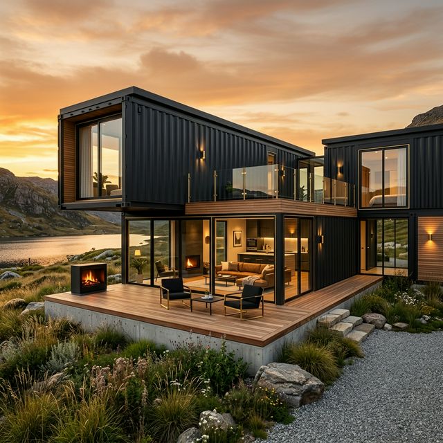 Flat-pack container house